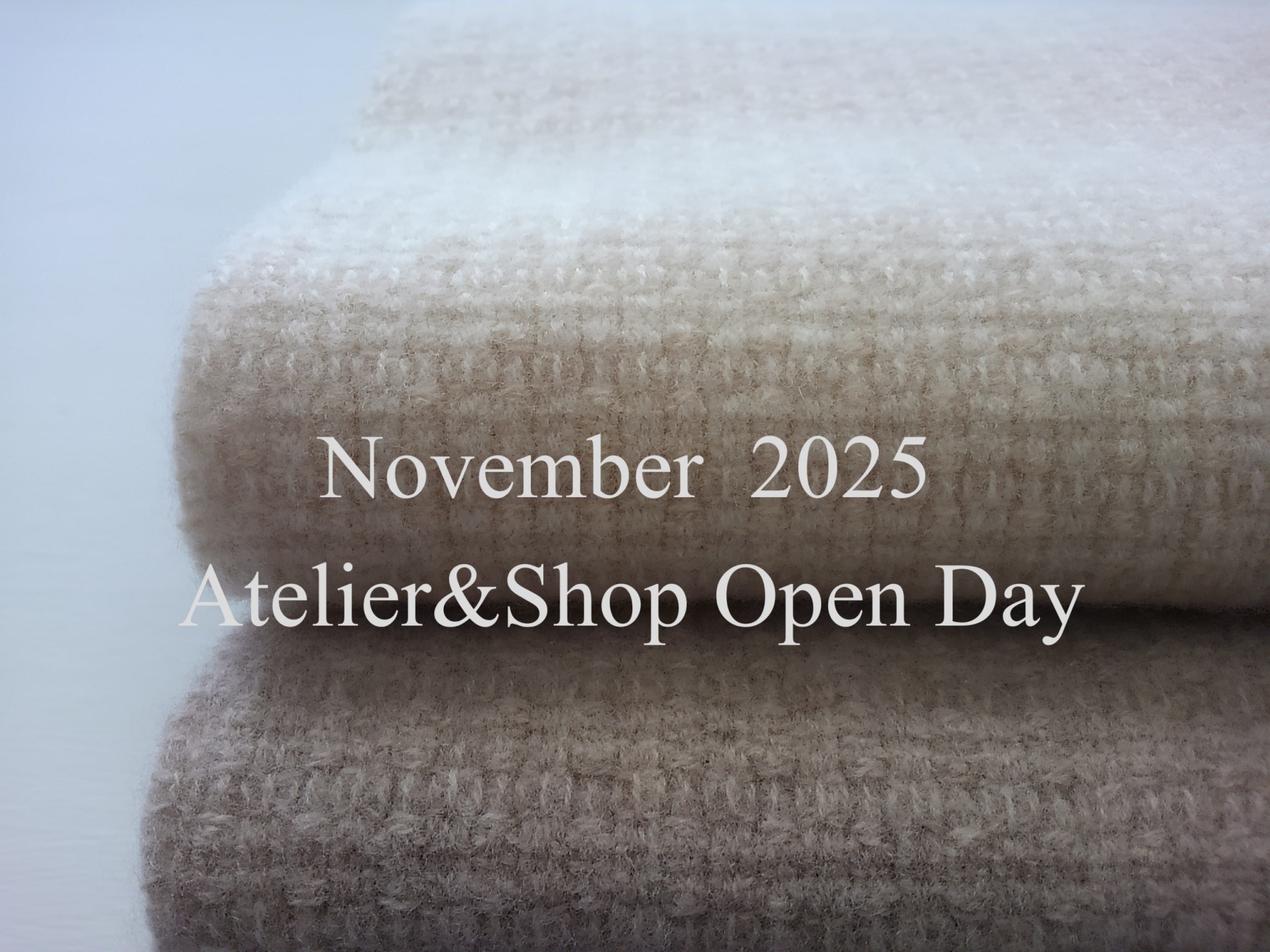11月の アトリエショップ Open Day のご案内。